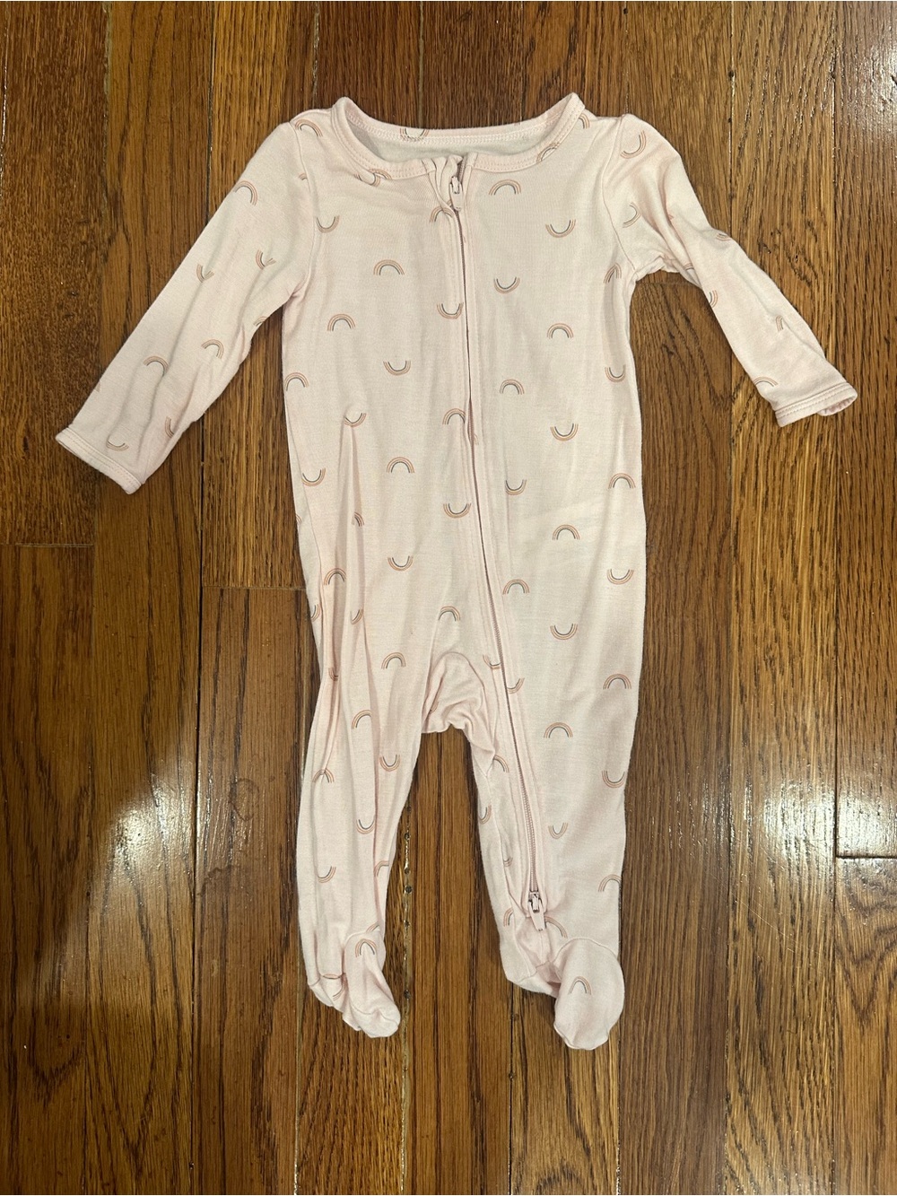 Carter’s Footed One-Piece Pajamas with Subtle Rainbow Print